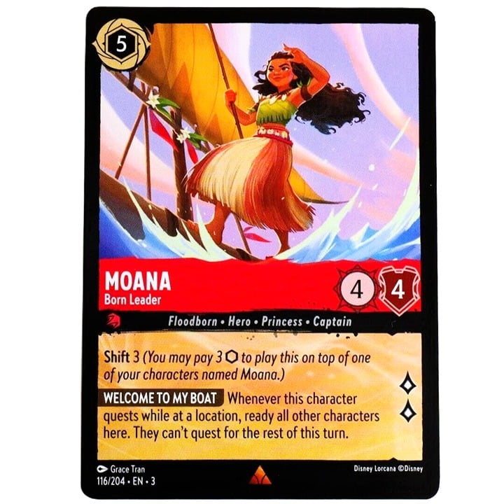 Moana Born Leader - Rare - Disney Lorcana TCG Into the Inklands #116/204