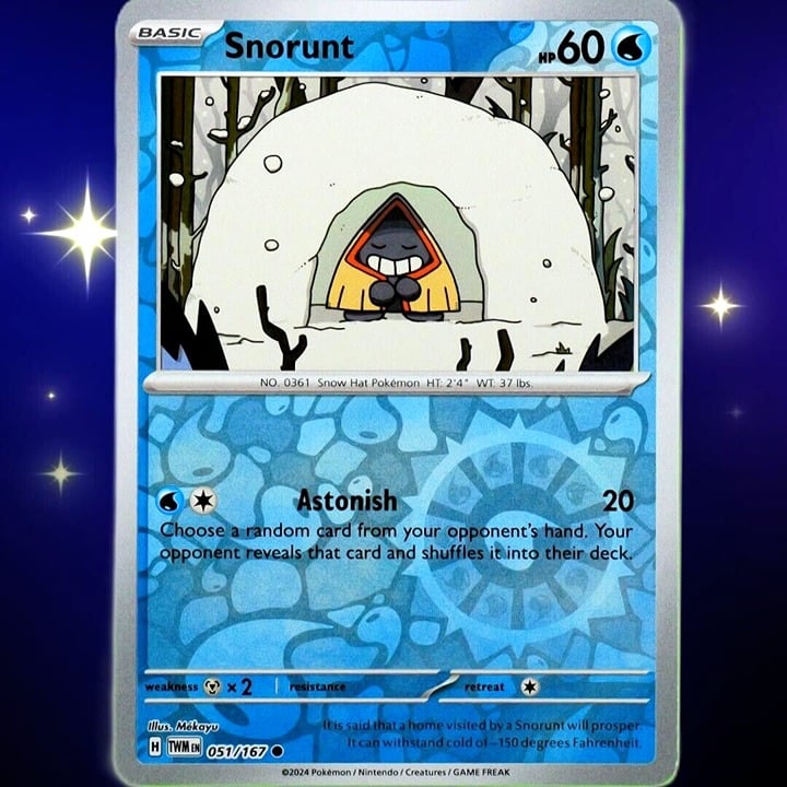 Snorunt - Reverse Holo - Pokemon Scarlet & Violet Twilight Masquerade #051/167