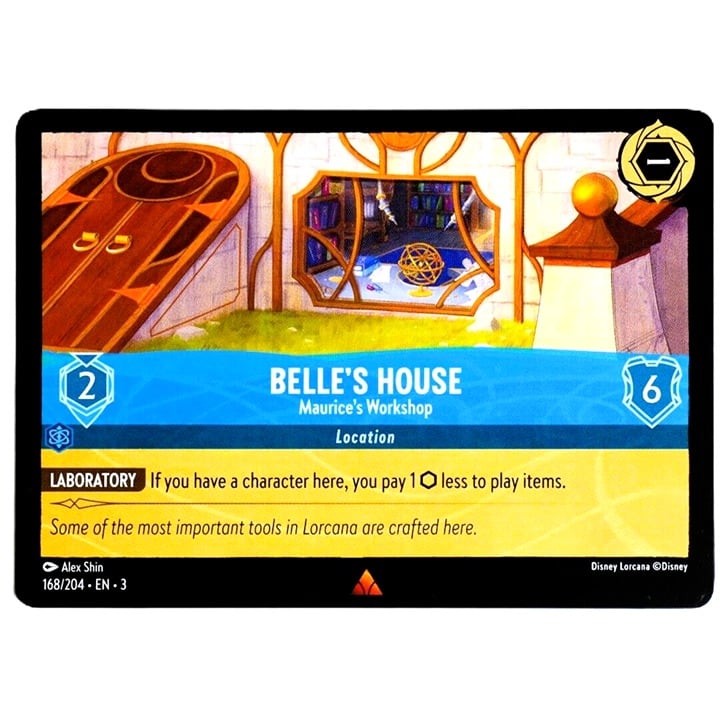 Belle's House Maurice's Workshop - Rare - Lorcana TCG Into the Inklands #168/204
