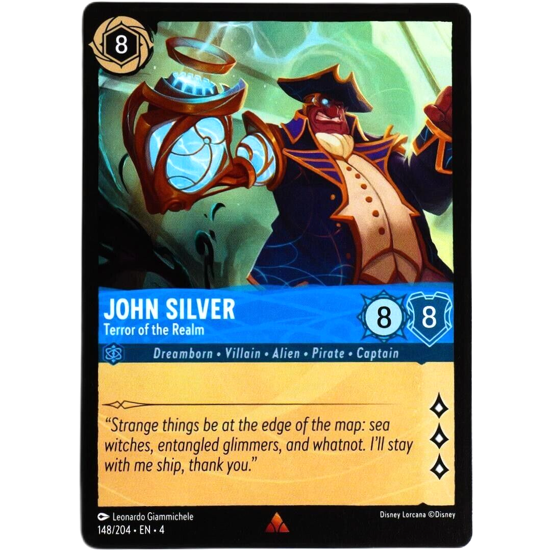 John Silver Terror of the Realm - Rare - Disney Lorcana Ursula's Return #148/204