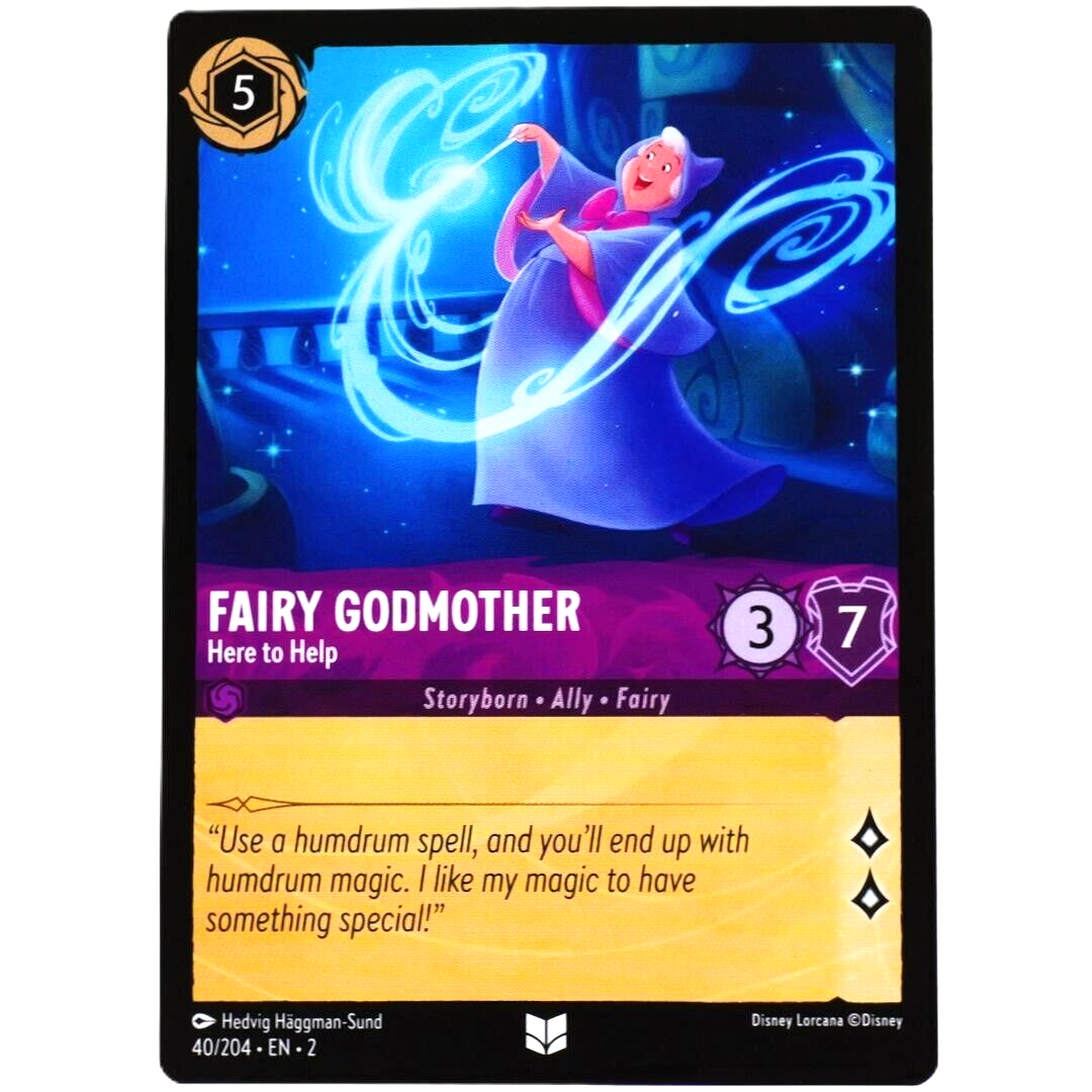 Fairy Godmother Here to Help - Disney Lorcana TCG Rise of the Floodborn #40/204