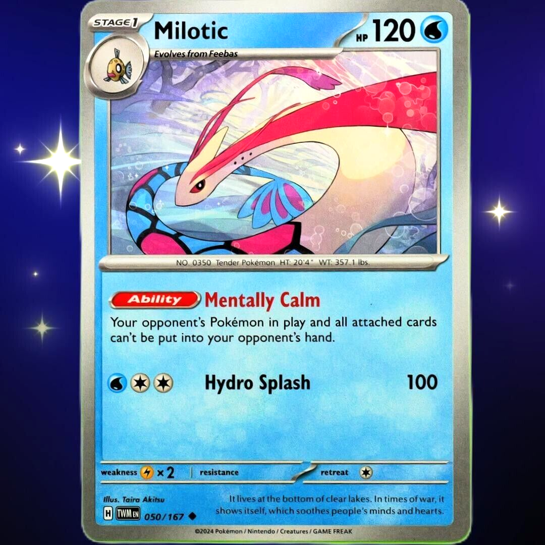 Milotic - Uncommon - Pokemon TCG Scarlet & Violet Twilight Masquerade #050/167