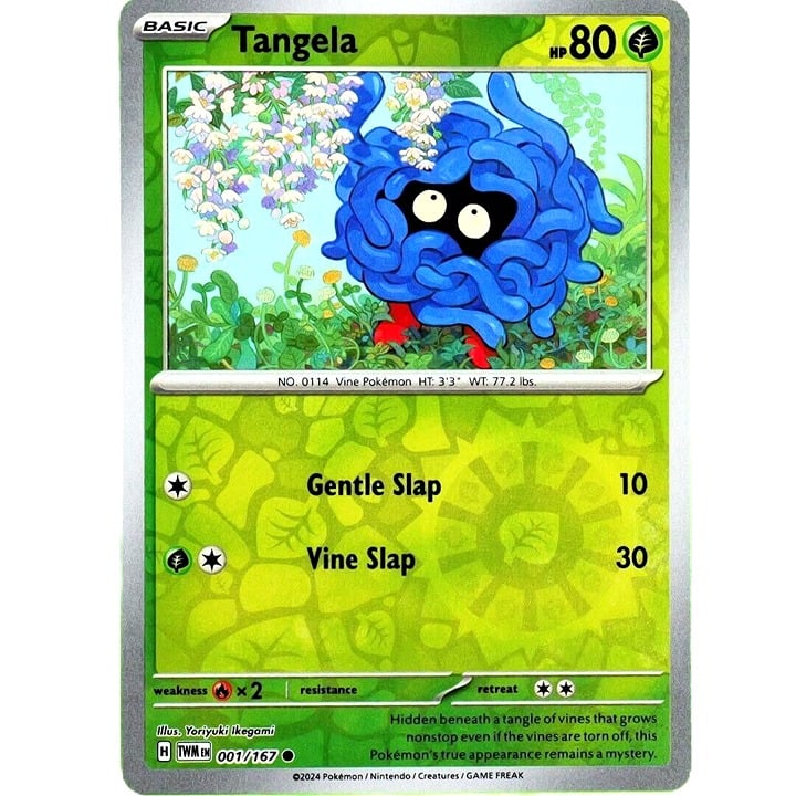 Tangela - Reverse Holo - Pokemon Scarlet & Violet Twilight Masquerade #001/167
