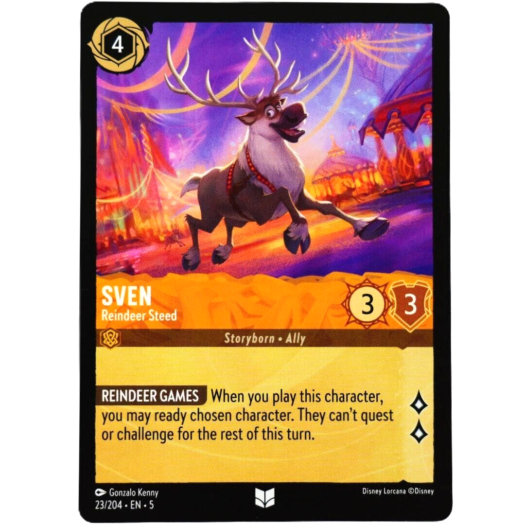 Sven Reindeer Steed - Uncommon - Disney Lorcana TCG Shimmering Skies #23/204