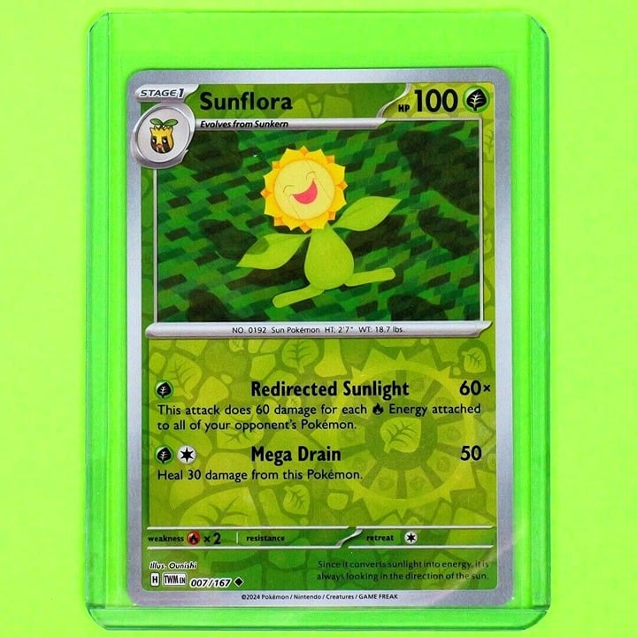 Sunflora - Reverse Holo - Pokemon Scarlet & Violet Twilight Masquerade #007/167