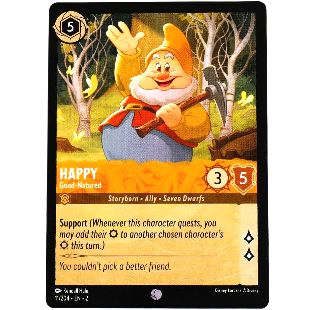 Happy Good-Natured - Common - Disney Lorcana TCG Rise of the Floodborn #11/204