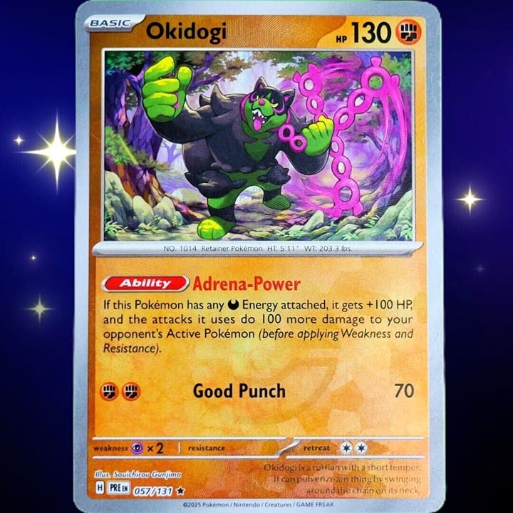 Okidogi - Rare - Poke Ball Pattern - Pokemon TCG Prismatic Evolutions #057/131