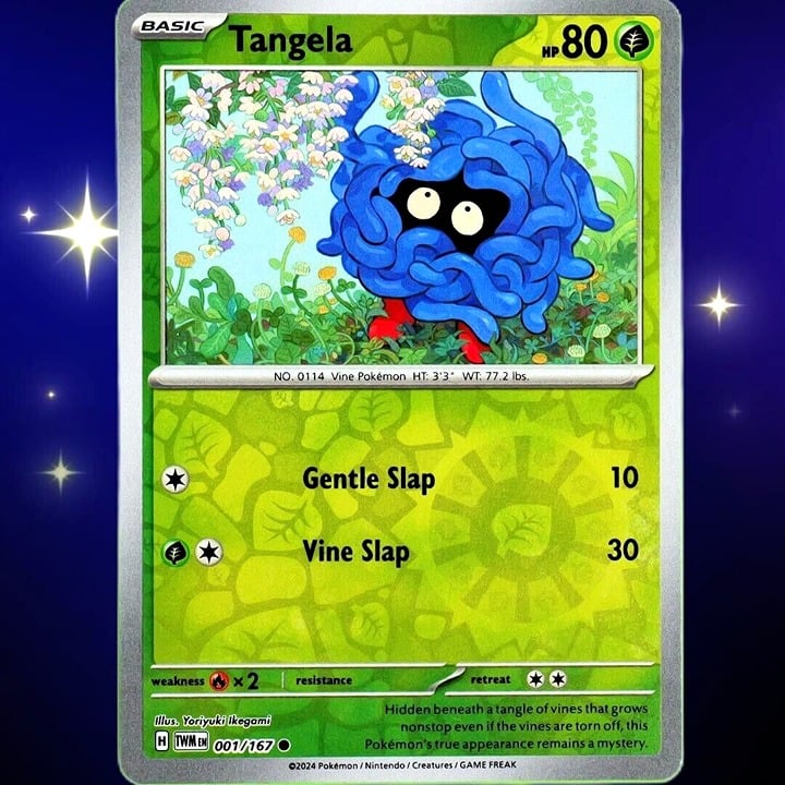Tangela - Reverse Holo - Pokemon Scarlet & Violet Twilight Masquerade #001/167