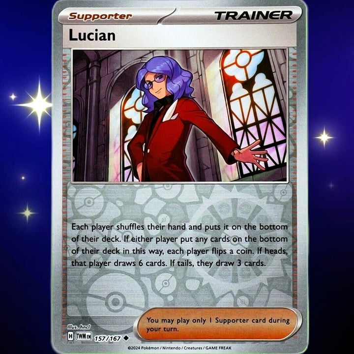 Lucian - Uncommon Reverse Holo - Pokemon TCG Twilight Masquerade #157/167
