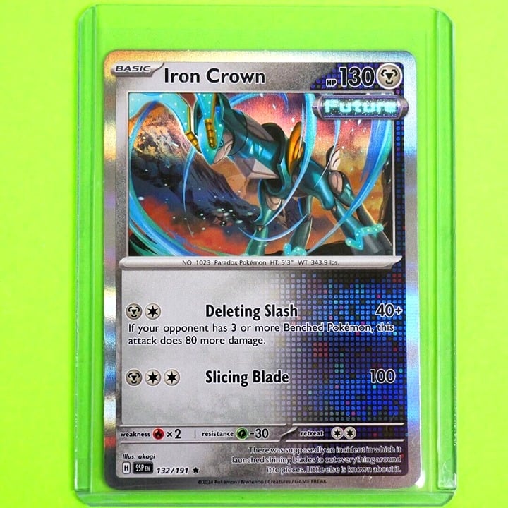 Iron Crown - Rare Holo - Pokemon TCG Scarlet & Violet Surging Sparks #132/191