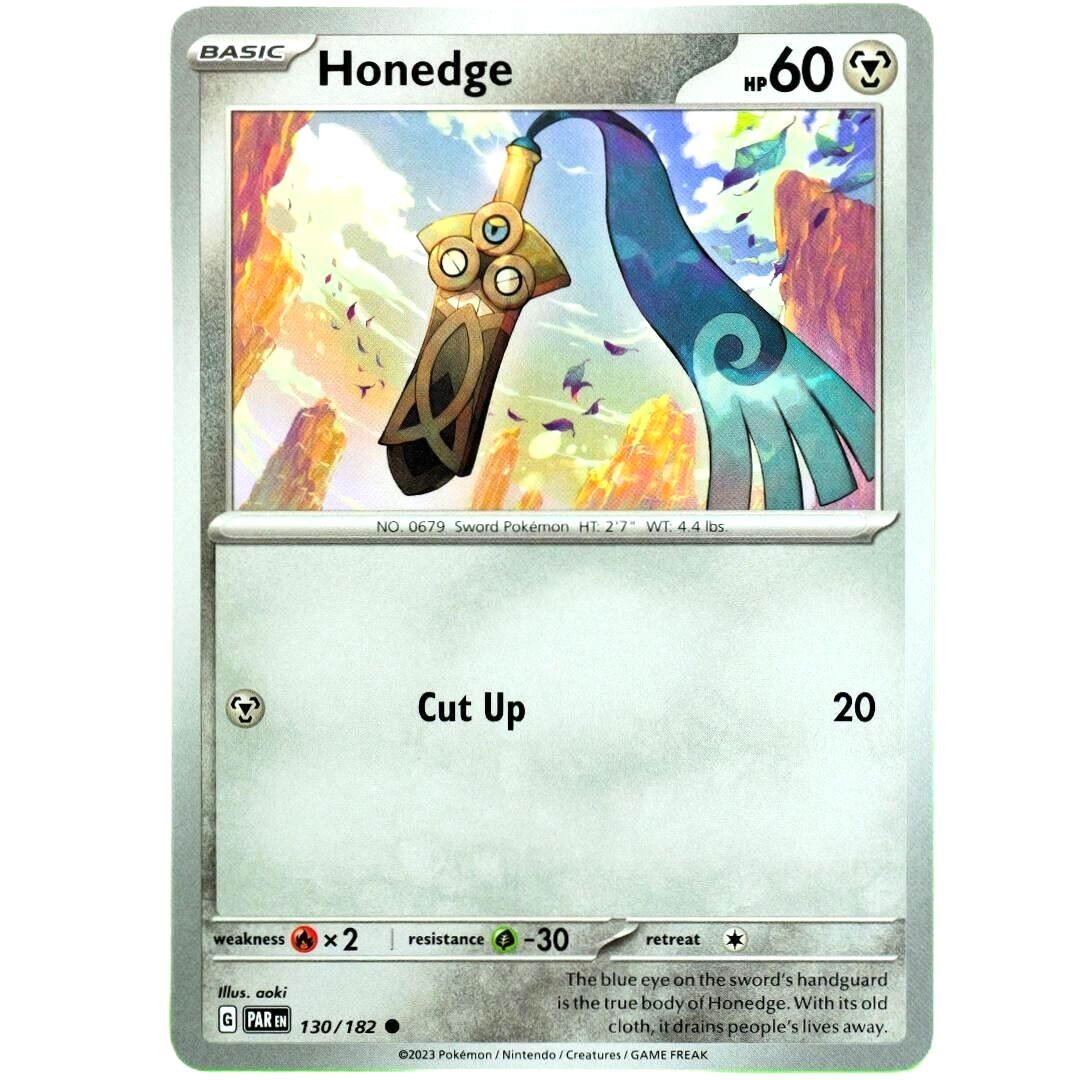 Honedge - Common - Pokemon TCG Scarlet & Violet Paradox Rift #130/182