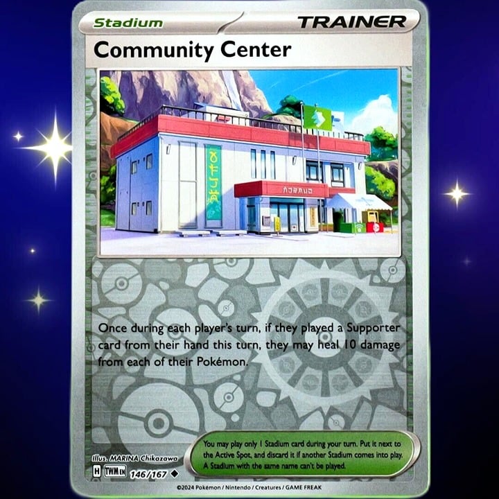 Community Center - Reverse Holo - Pokemon TCG Twilight Masquerade #146/167