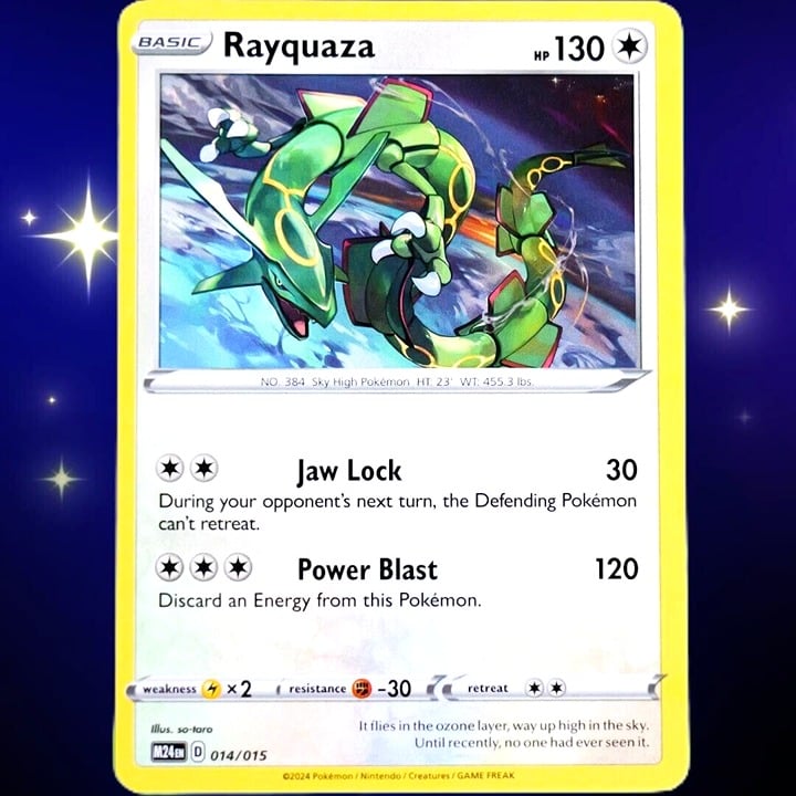 Rayquaza - Promo Card - Pokemon TCG McDonald's 2024 Promo #014/015