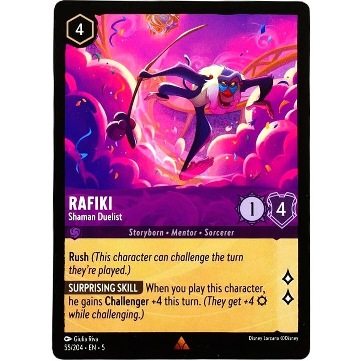 Rafiki Shaman Duelist - Rare - Disney Lorcana TCG Shimmering Skies #55/204
