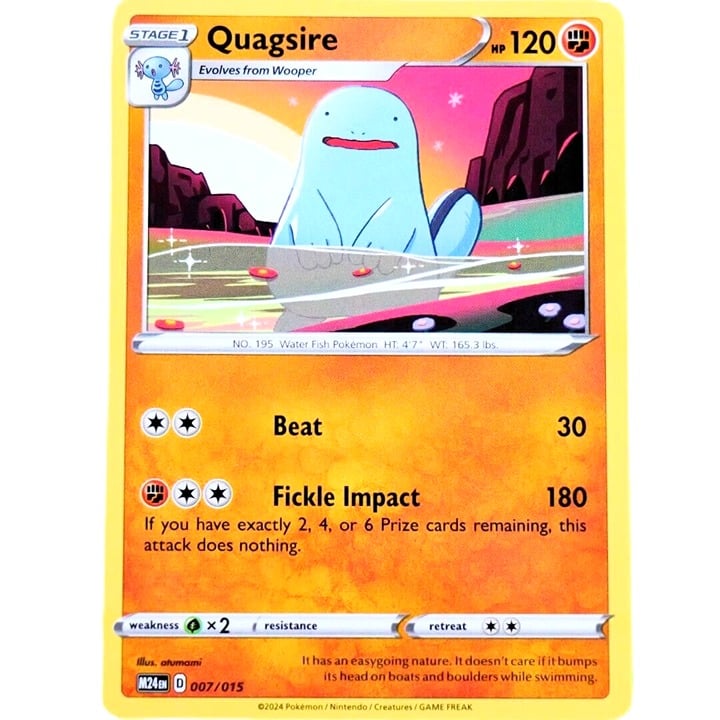 Quagsire - Promo Card - Pokemon TCG McDonald's 2024 Promo #007/015