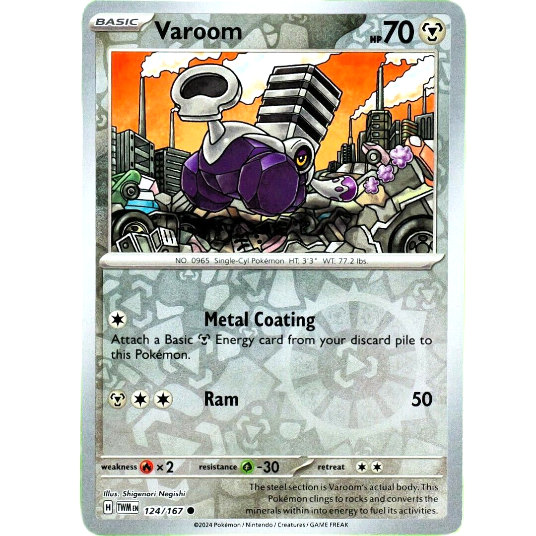Varoom - Reverse Holo - Pokemon Scarlet & Violet Twilight Masquerade #124/167