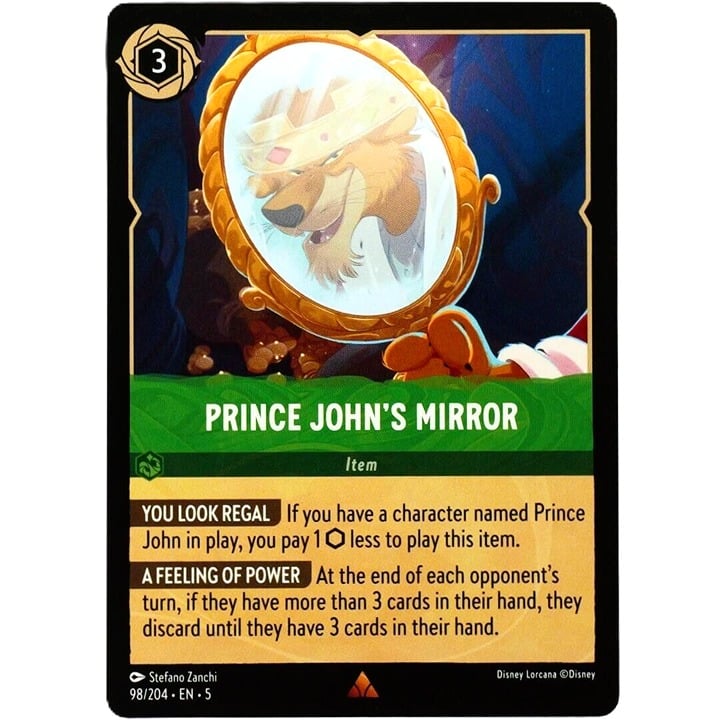 Prince John's Mirror - Rare - Disney Lorcana Shimmering Skies #98/204
