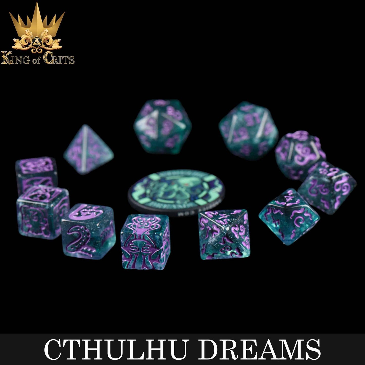 Dice Set - Cthulhu Dreams - 11 Resin Dice