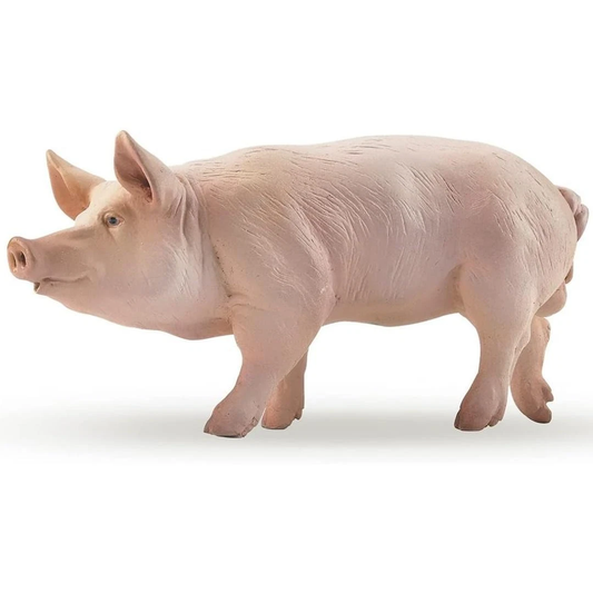 Boar Pig Figure - Hand Painted & Collectible Farm Animal Figurine - Papo 51044