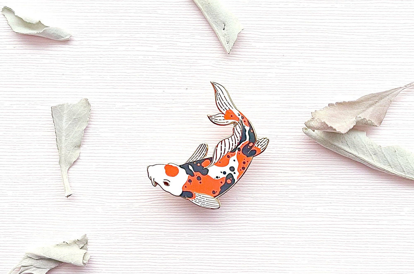 Doitsu Sanke Koi Fish Enamel Pin