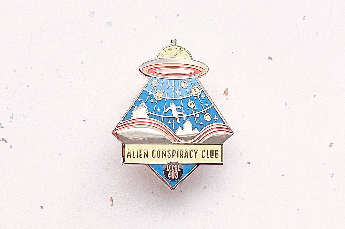 Alien Conspiracy Club Enamel Pin