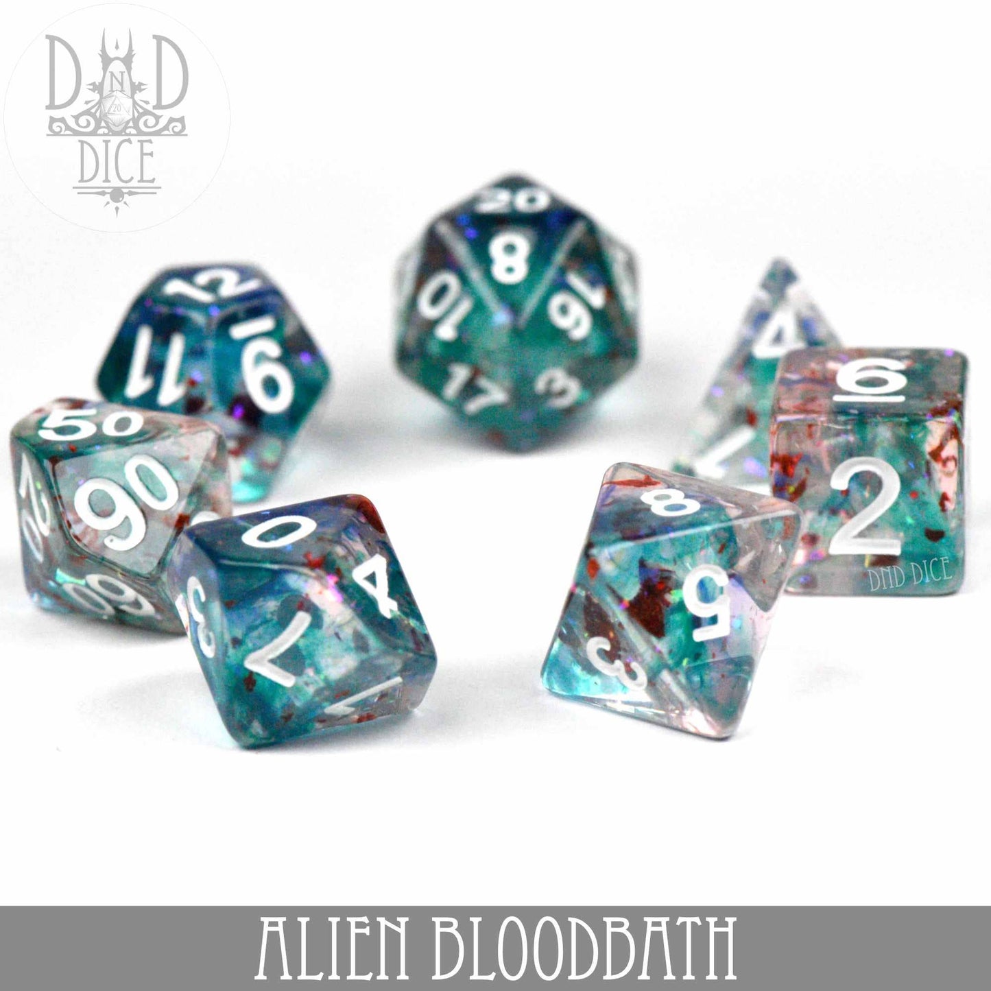 Dice Set - Alien Bloodbath - 7 Resin Dice