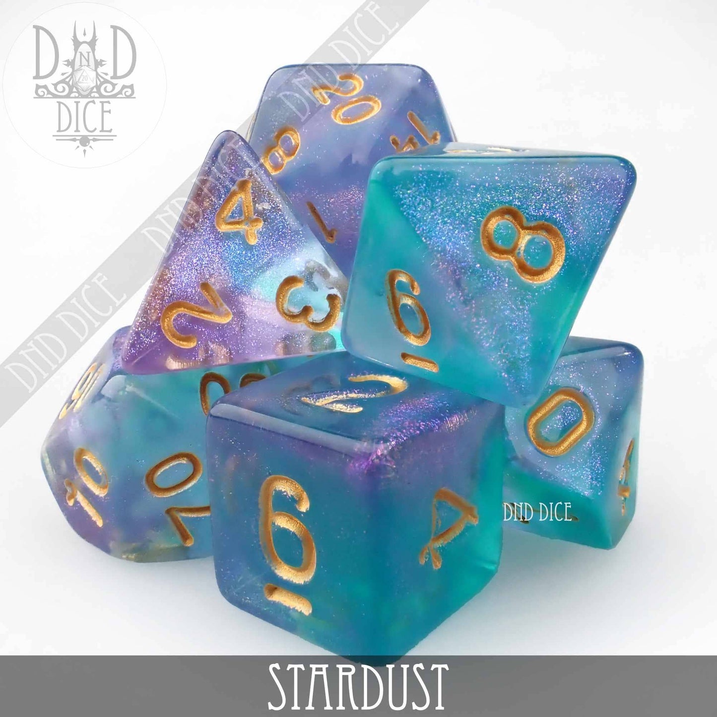 Dice Set - Stardust - 7 Acrylic Dice