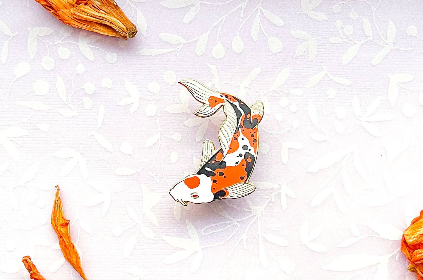 Doitsu Sanke Koi Fish Enamel Pin