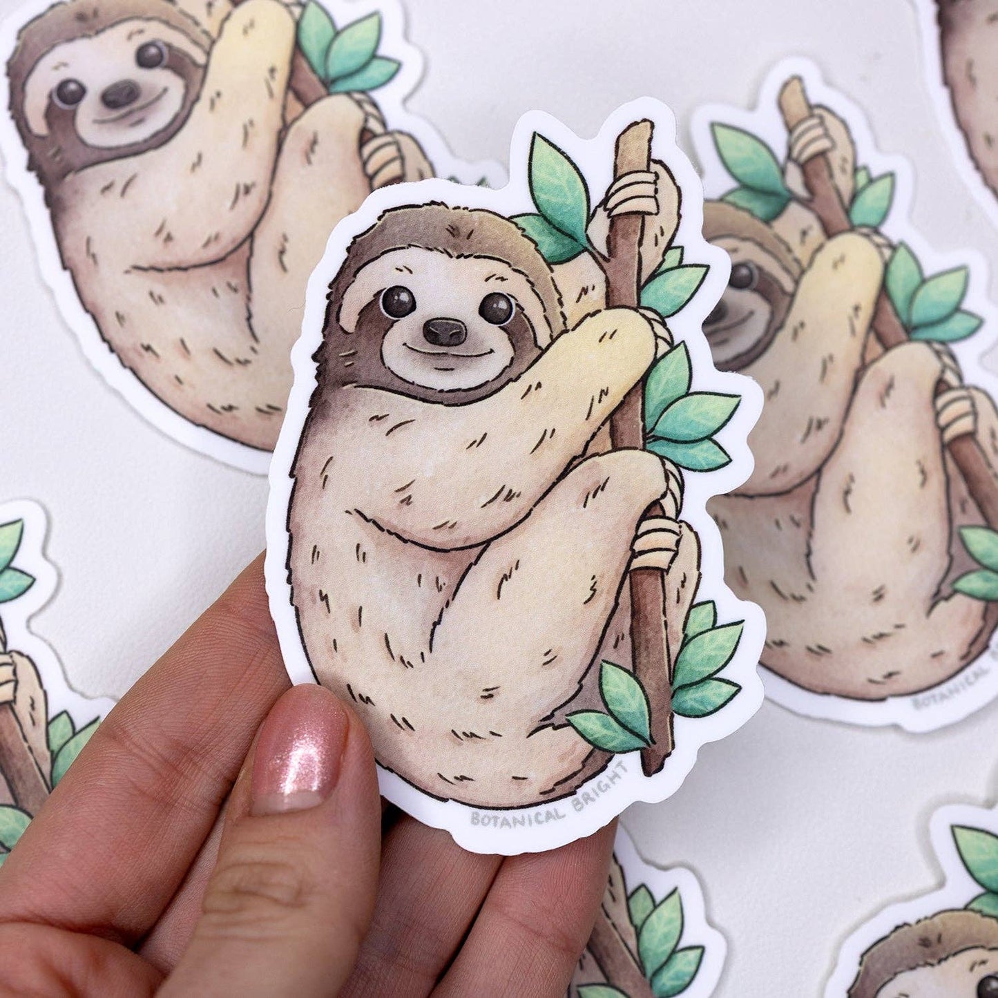 Sloth Sticker - Waterproof Vinyl Wild Animal & Nature Decal