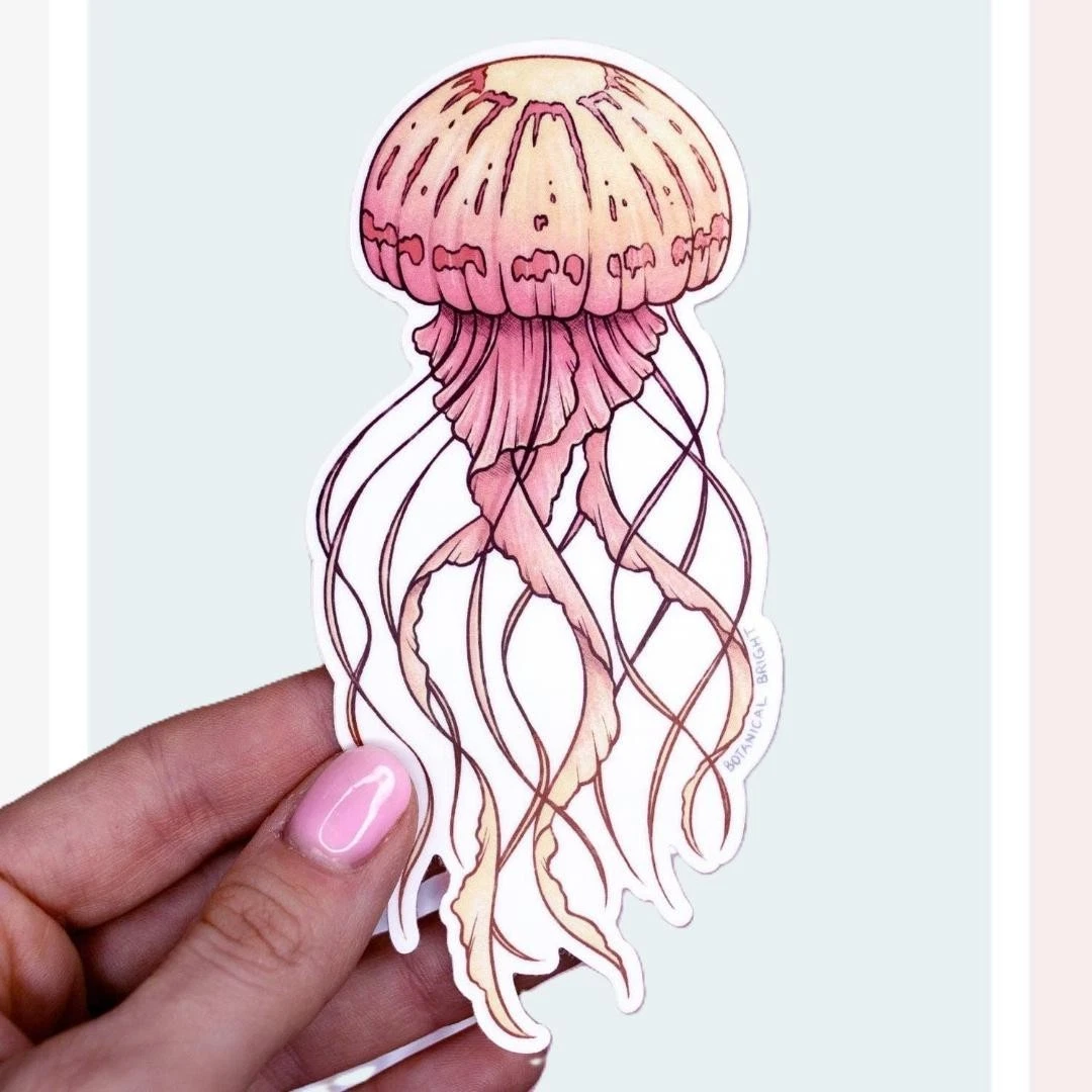 Jellyfish Sticker - Waterproof Vinyl Ocean & Sea Life Decal