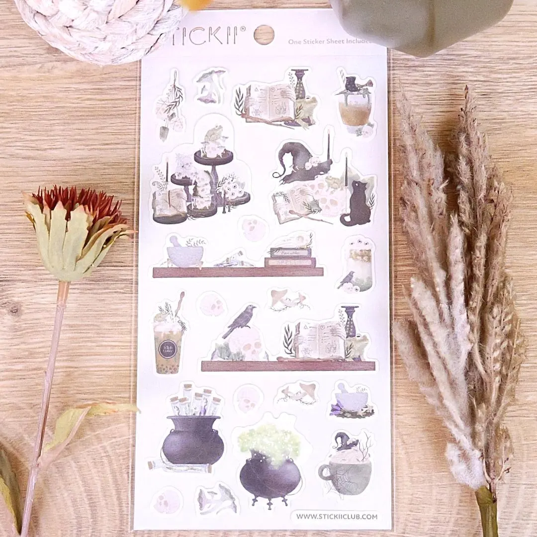 Bewitching Decor Stickers - Halloween, Gothic, & Witch Sticker Sheet