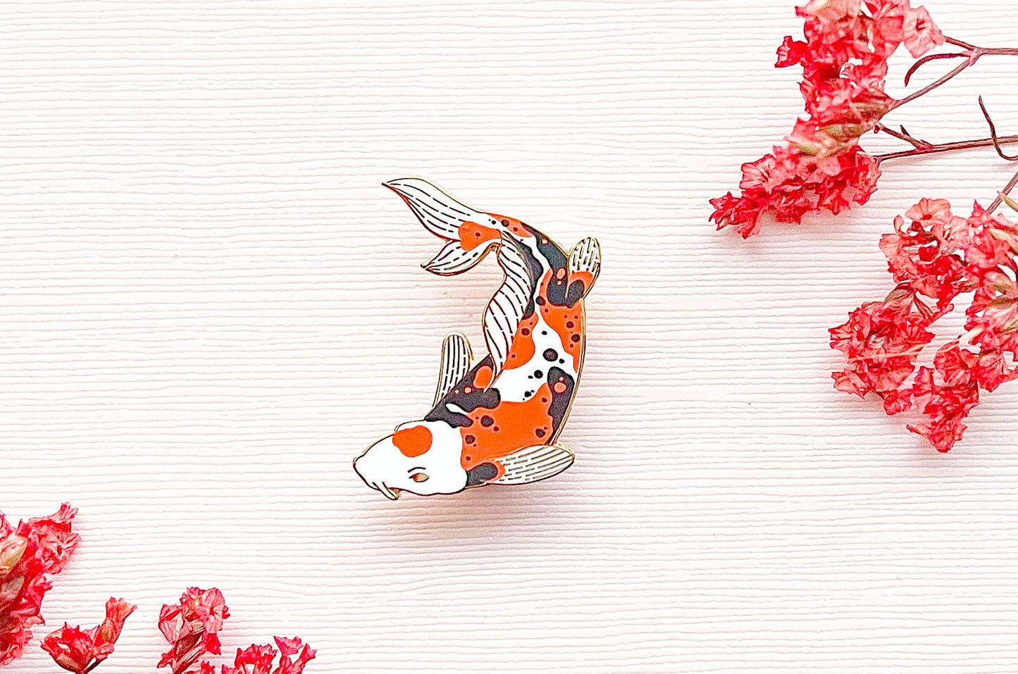 Doitsu Sanke Koi Fish Enamel Pin