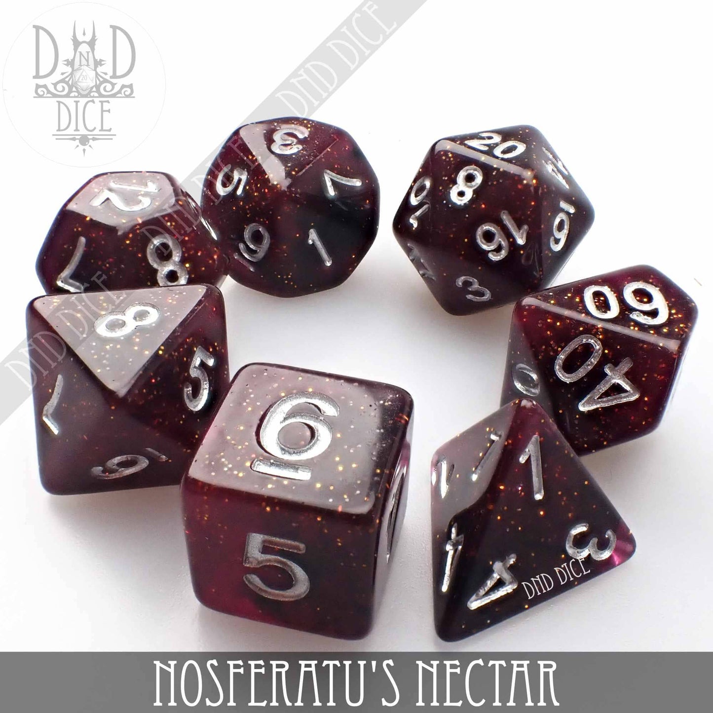 Dice Set - Nosferatu's Nectar - 7 Resin Dice