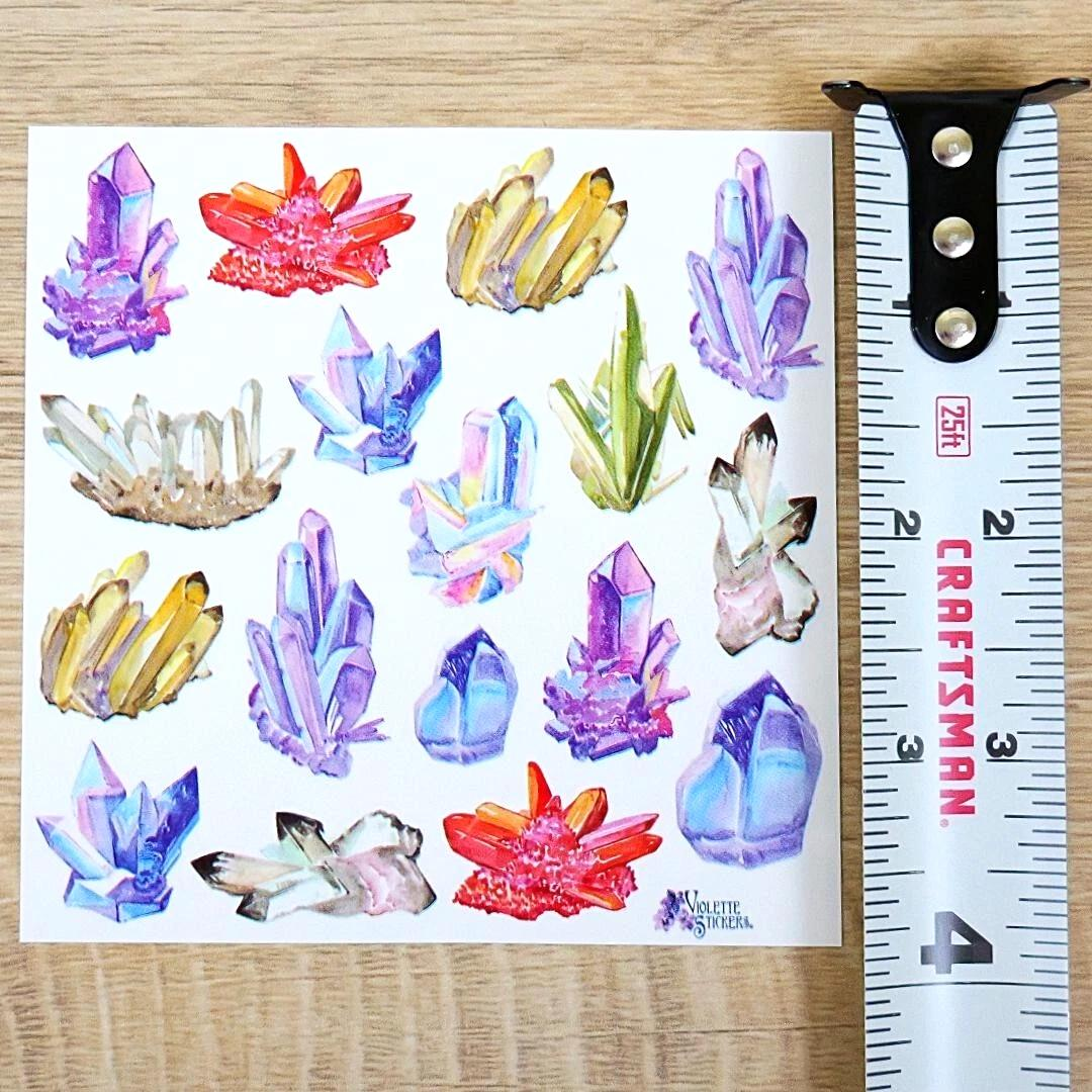 Crystal Stickers - Pastel Crystals Sticker Sheets