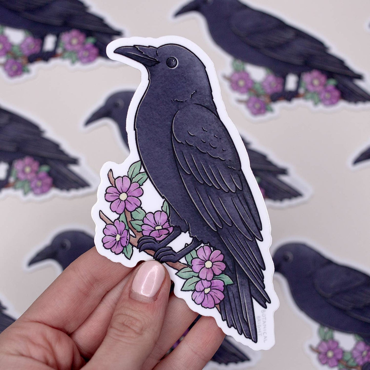 Raven Bird Sticker Waterproof Sticker