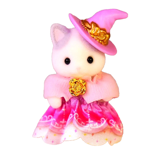 Calico Critters Sylvanian Families Fairytale Latte Cat Baby - Miniature Doll