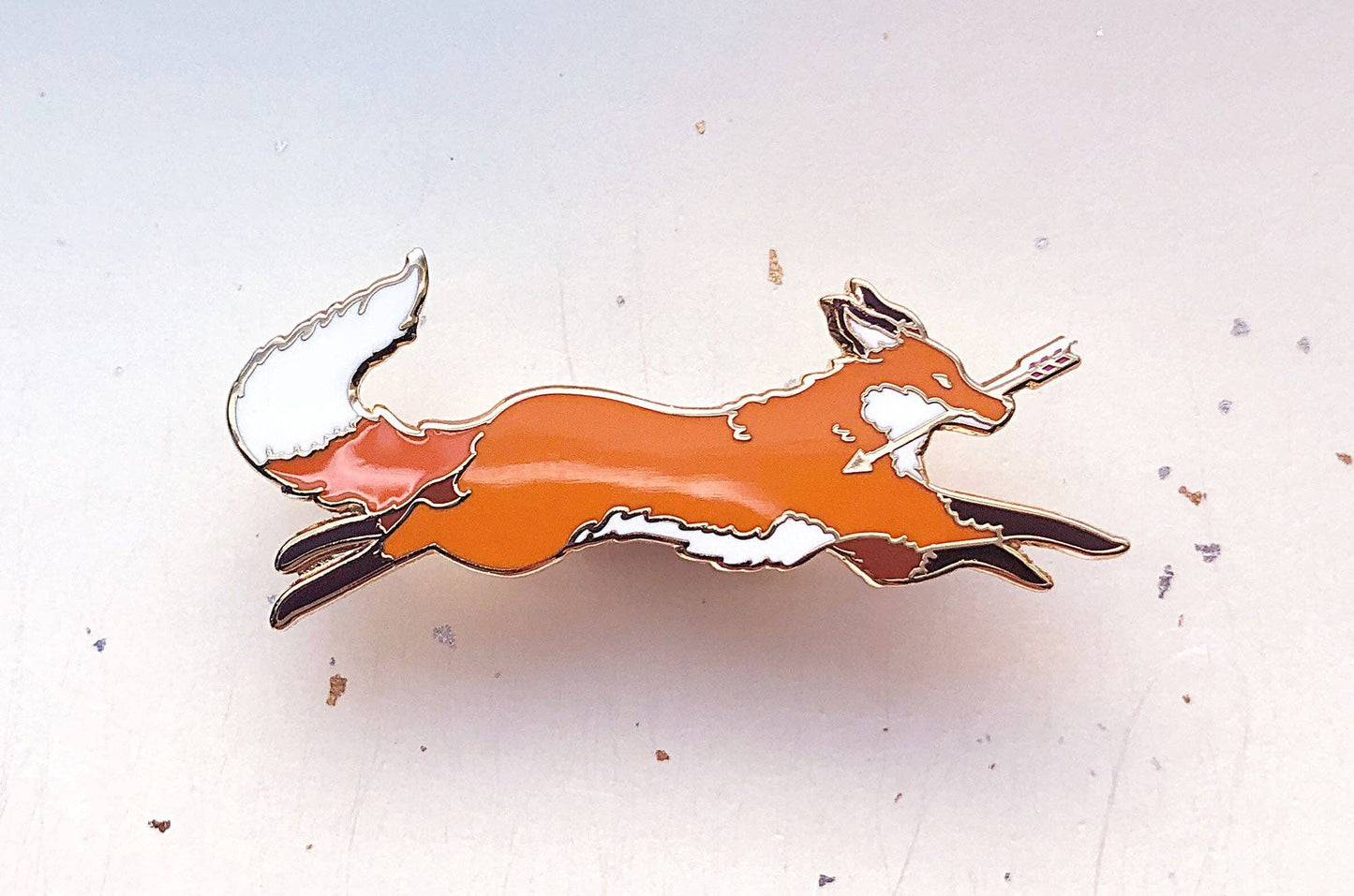 Red Fox Thief Enamel Pin