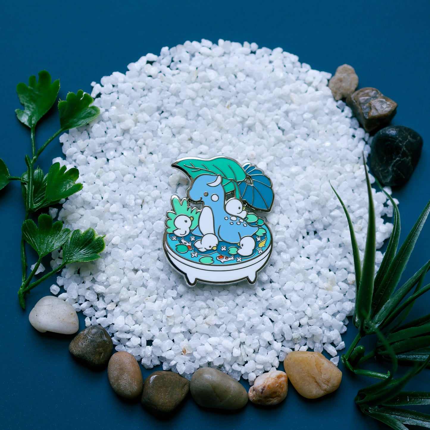 Lochness Monster Enamel Pin - Bonsai Garden - Ducks - Nessi - Mythical Creature