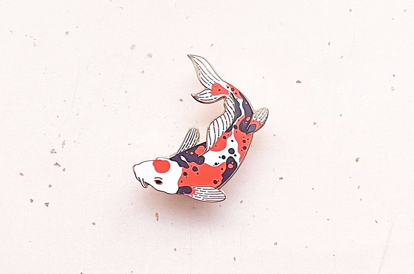 Doitsu Sanke Koi Fish Enamel Pin