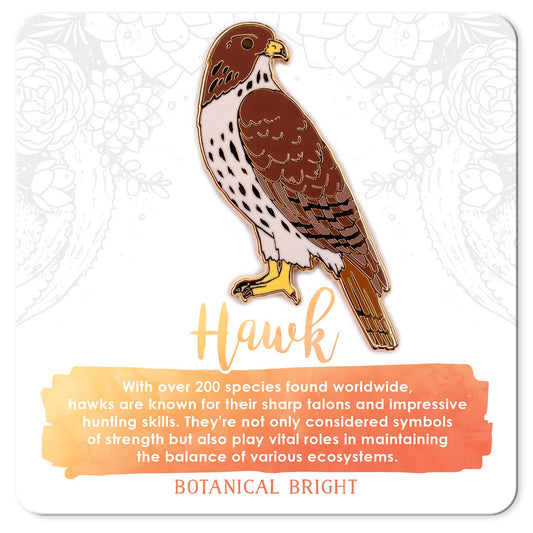 Hawk Bird Enamel Pin