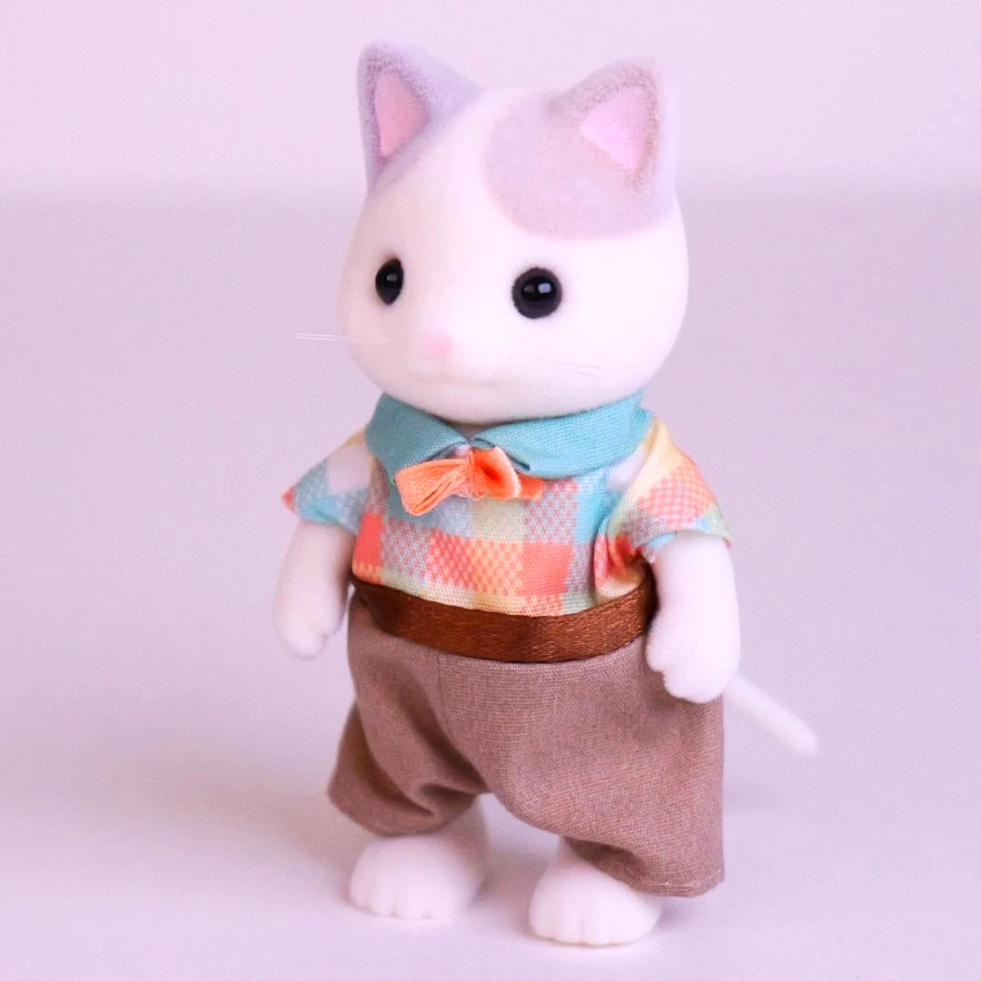 Calico Critters Latte Cat Father - Miniature Animal Doll