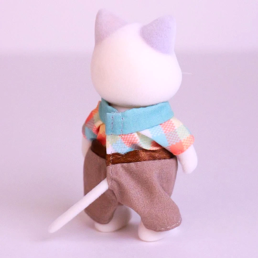 Calico Critters Latte Cat Father - Miniature Animal Doll