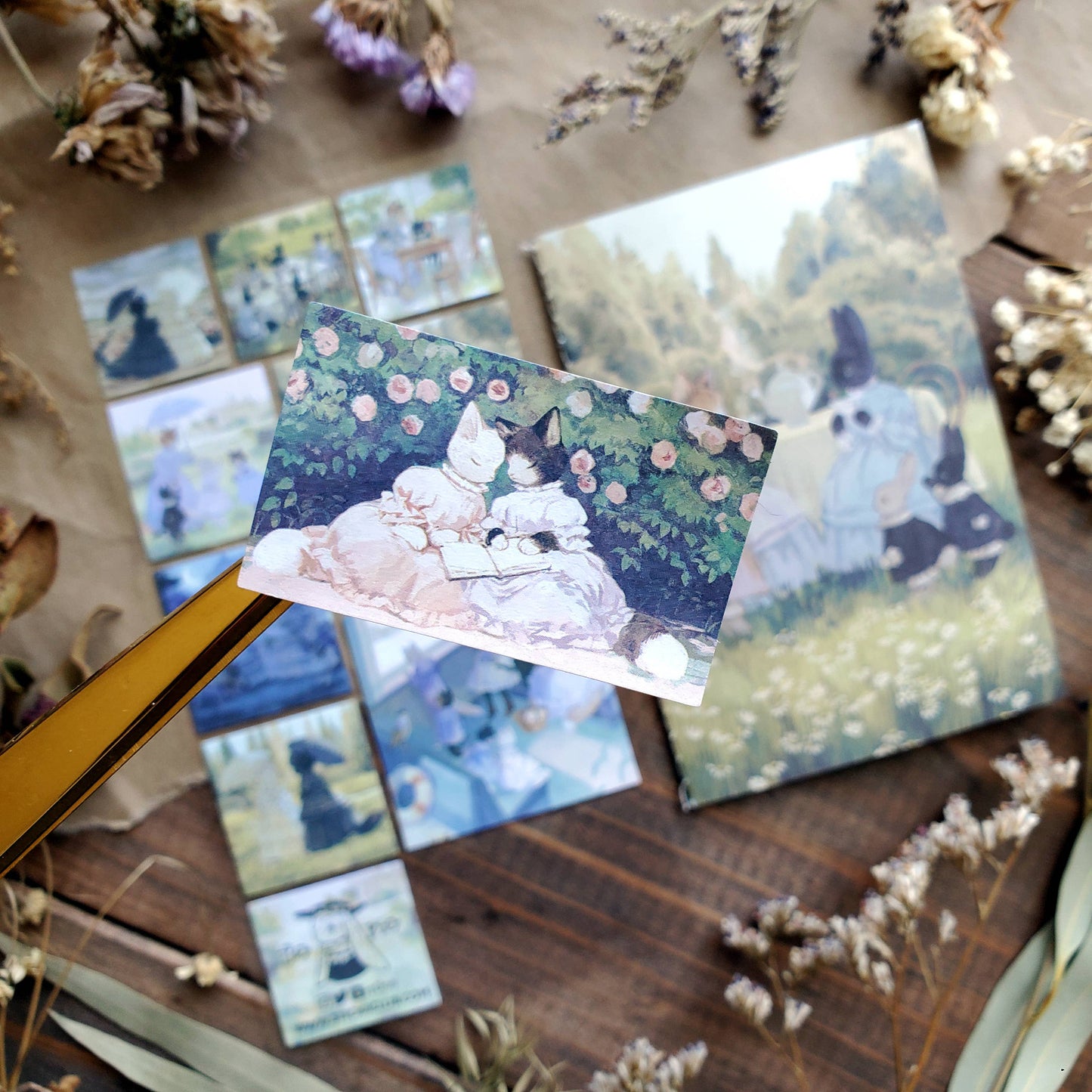 Garden Party - Sticker Sheet - Stationary - Planner - Scrapbook