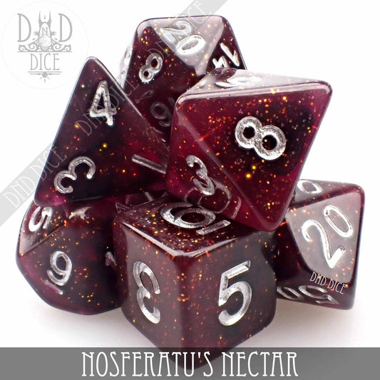 Dice Set - Nosferatu's Nectar - 7 Resin Dice