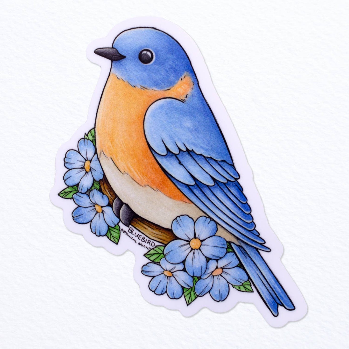 Bluebird Sticker - Waterproof Vinyl