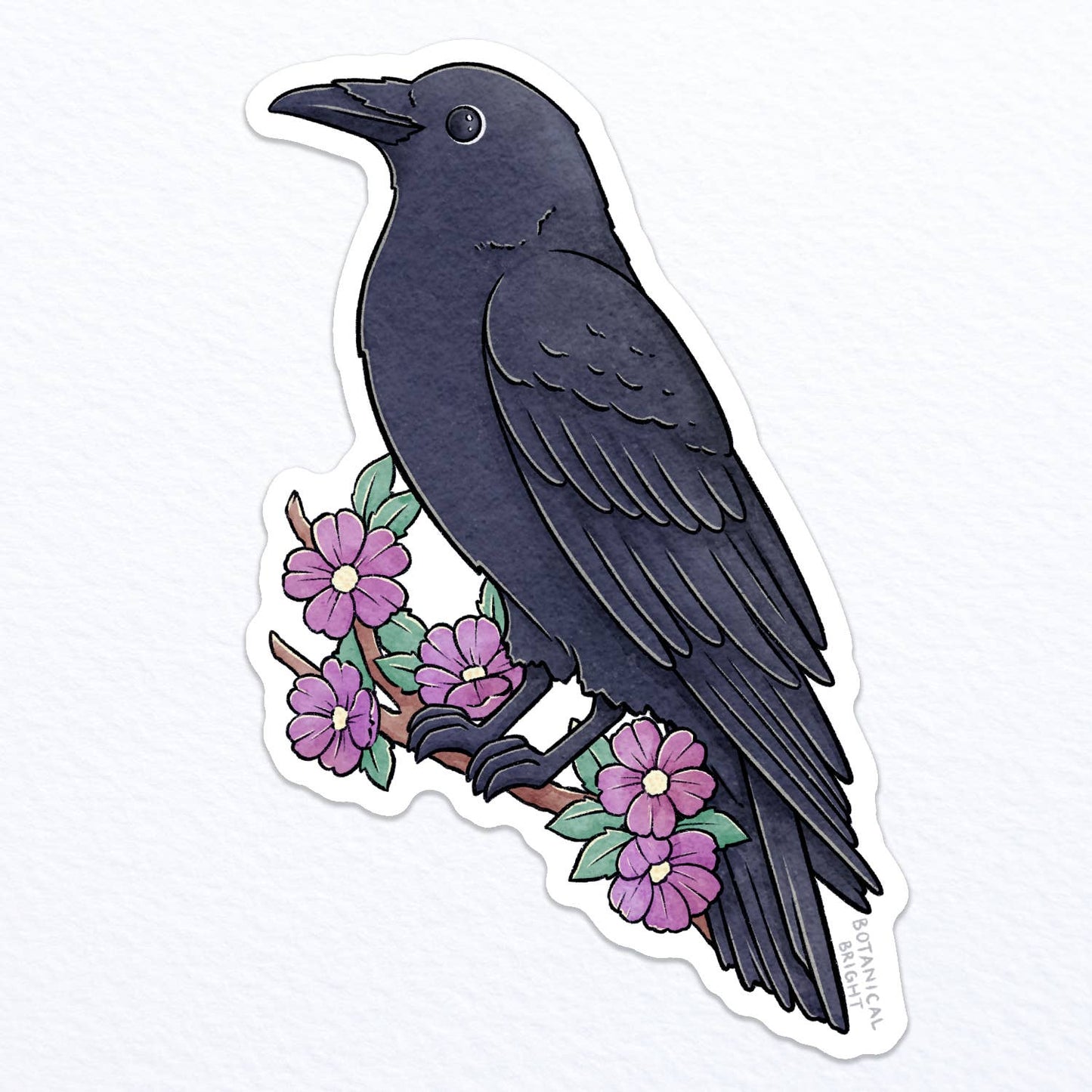 Raven Bird Sticker Waterproof Sticker