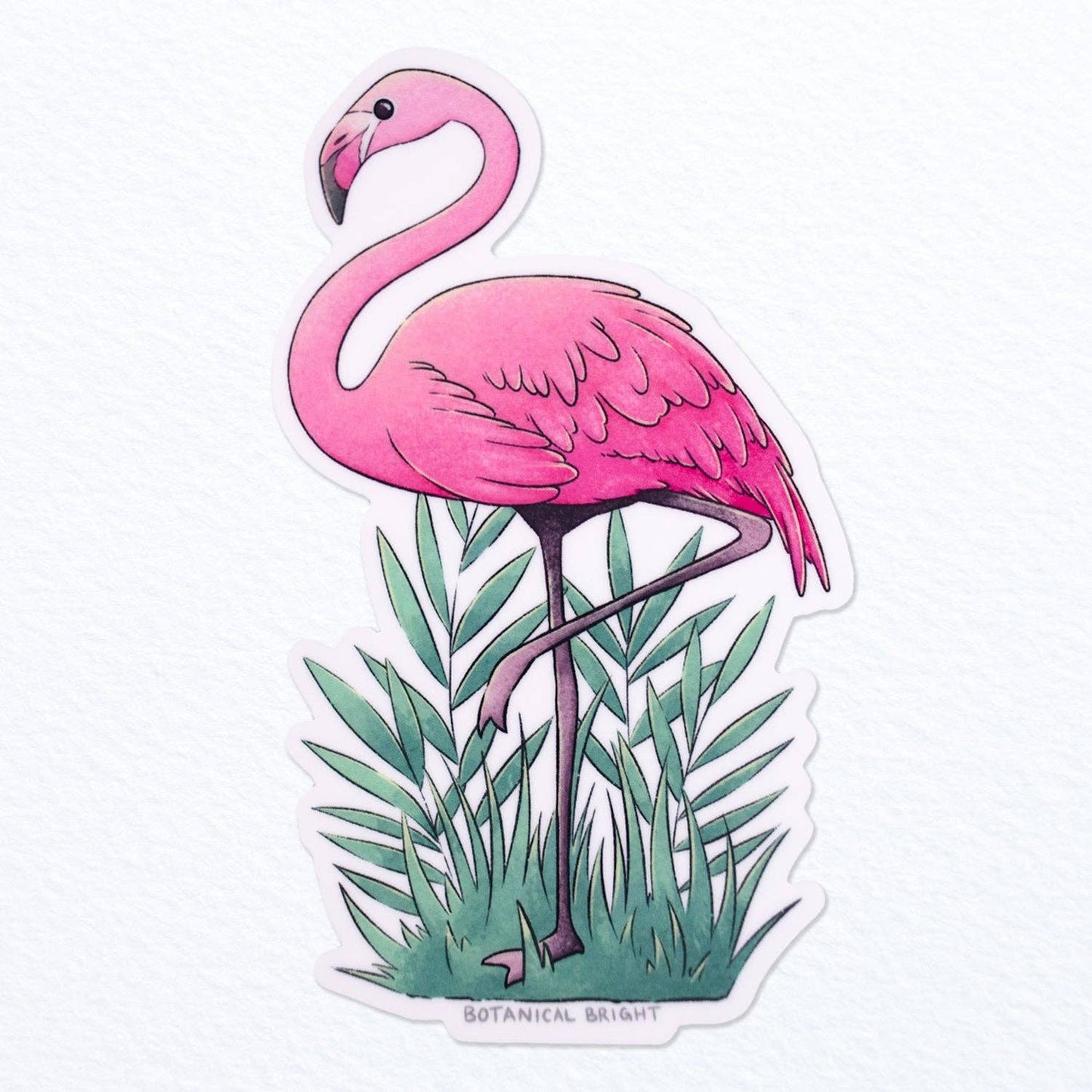 Flamingo Sticker - Waterproof Vinyl