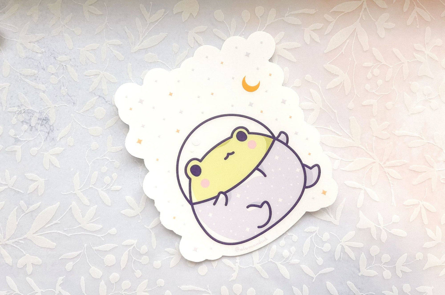 Gogo the Frog in Space Sticker - Clear Vinyl