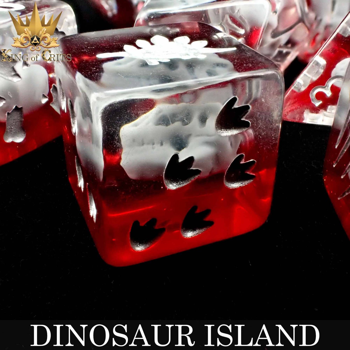 Dice Set - Dinosaur Island - 11 Resin Dice