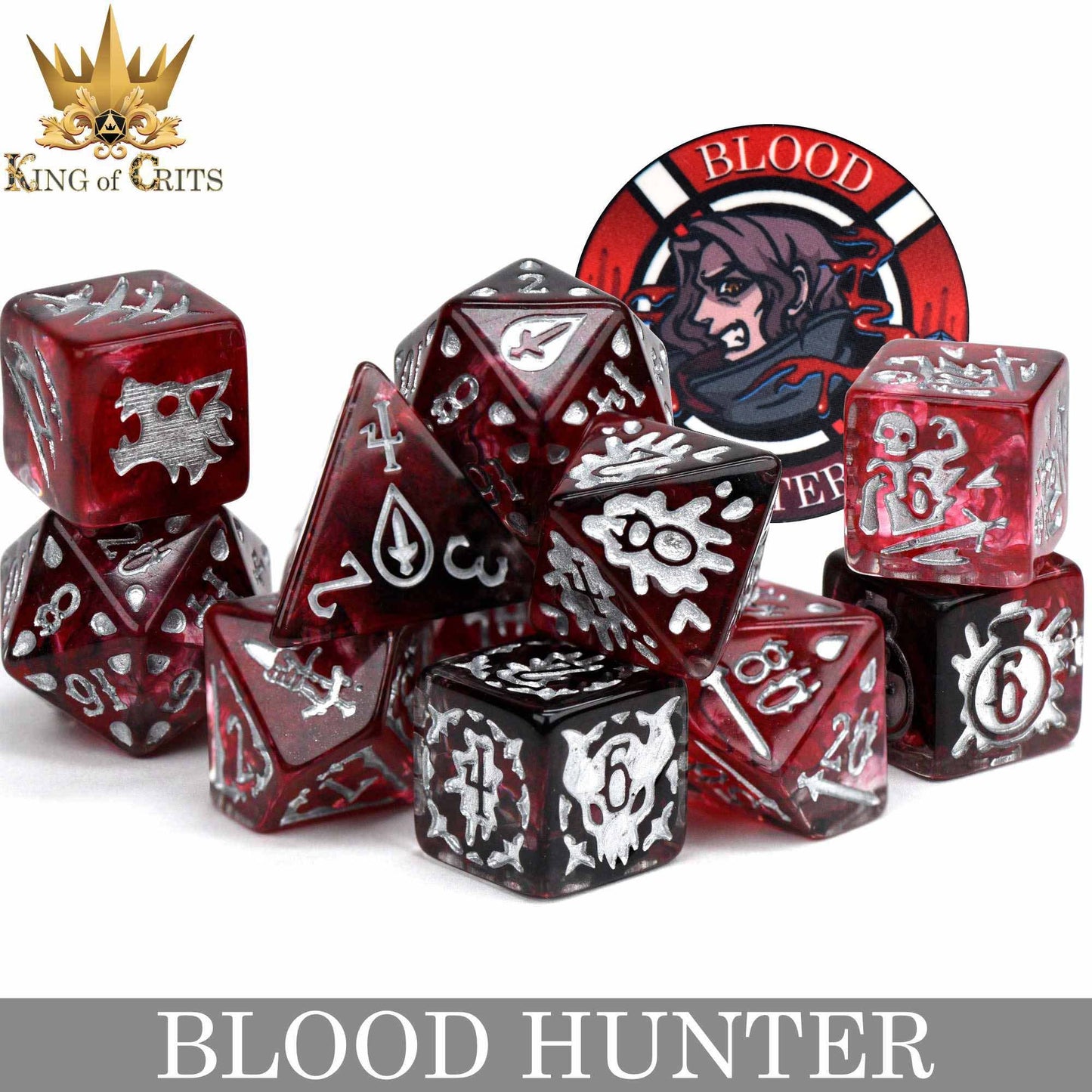 Dice Set - Blood Hunter - 11 Resin Dice